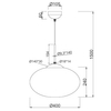 Zwis lampa salonowa FOMENTO 363190108 Trio pojedyncza bubble złoty biały