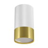 Sufitowa lampa Puzon 04273 Ideus tubka metalowy złoty biały