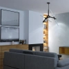 Designerska lampa wisząca Sticks ST-1001-10 BLACK Step salonowa czarna