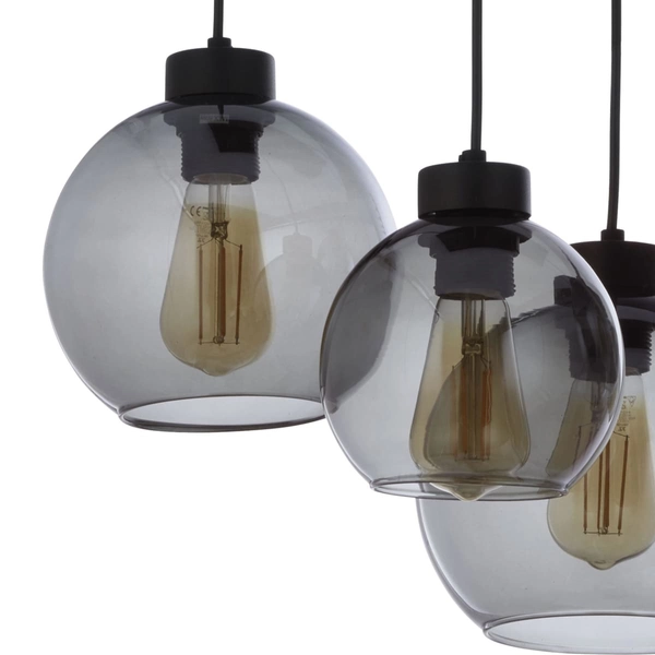 Salonowa lampa wisząca molekułowa Cubus 2833 TK Lighting szklana przydymiona