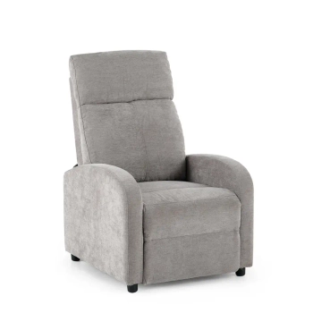 Fotel wypoczynkowy RELAX PREMIUM jasnoszary KH1501100392 z podnóżkiem