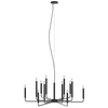 Salonowa lampa zwisowa Orto 11462 tuby metalowe nad stół czarne
