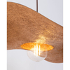 Sypialniana lampa wisząca KAPELLO metalowy kapelusz hat brązowy