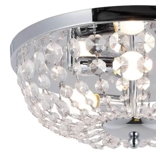 Sufitowa lampa glamour Cosi RLX94775-3 salonowa crystals srebrna