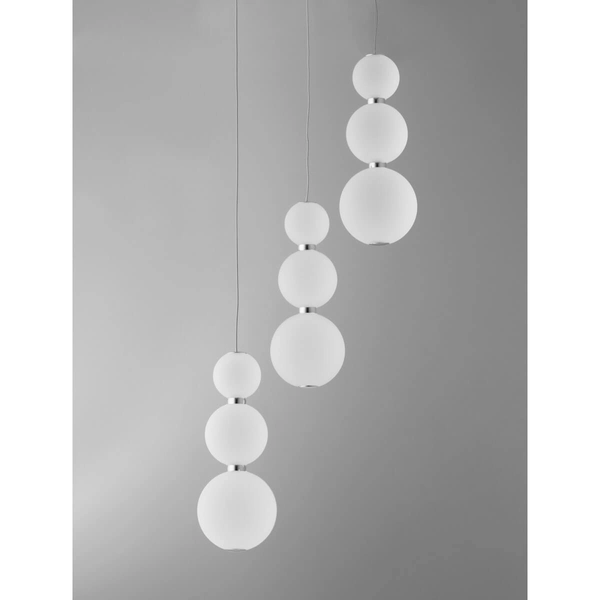 Potrójna lampa zwieszana Moca LE43466 dorado biała srebrna