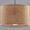 Lampa wisząca jutowa Juta 6580 TK Lighting okrągła metalowa brązowa