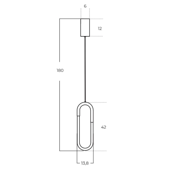 Wisząca lampa metalowa NEXUS AZ5740 Azzardo LED 9W 3000K owalna złota