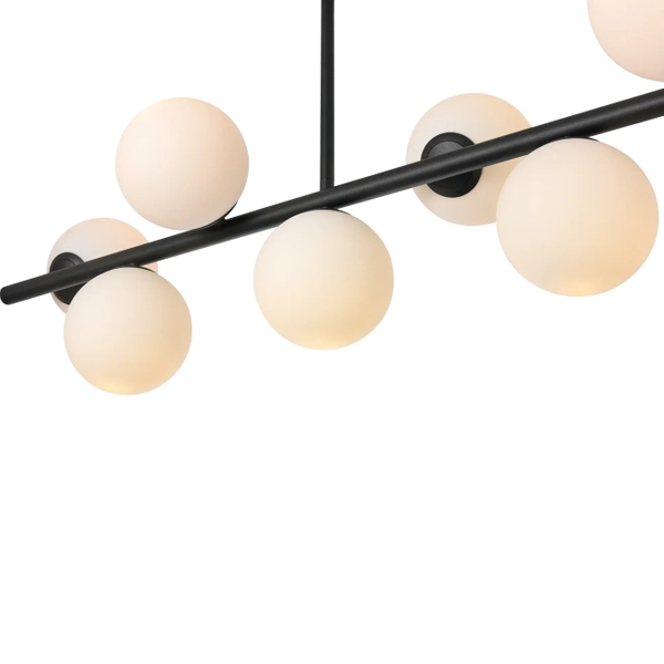 Molekułowa lampa sufitowa Bolti PLC0104-BK Yaskr szklane kule biała czarna