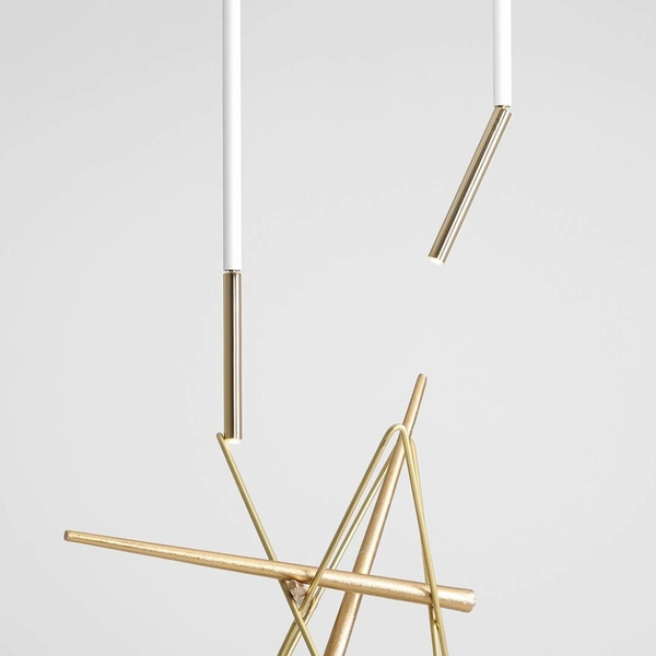 Tuba do salonu STICK 1067PL_G_L Aldex sufitowa lampa metalowa biała