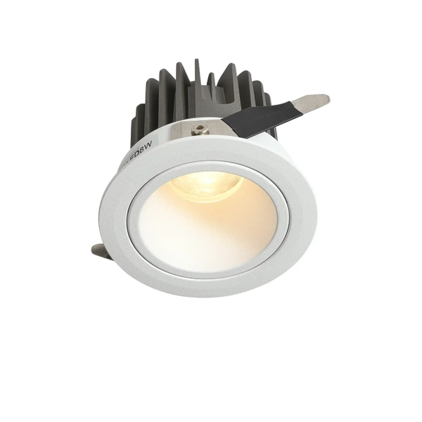 Metalowy wpust sufitowy Pik RL0106-CCT-WH LED 8W 3000-4000K IP54 biały