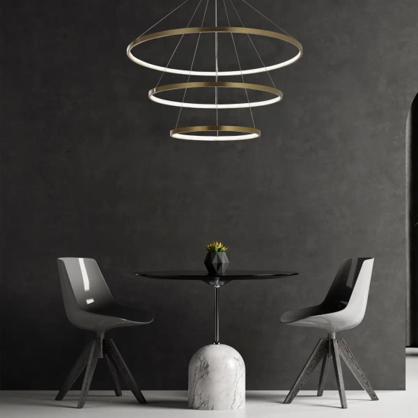 Wisząca lampa ringi LEA 330031 LED 60W 4000K pierścienie złote