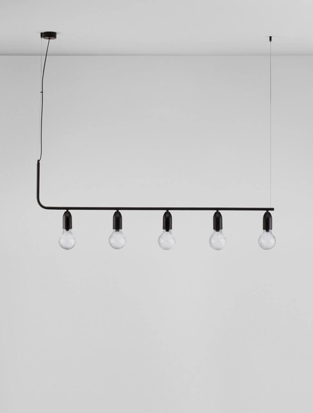 Wielopunktowa lampa wisząca BANI LE42716 przezroczysta czarna