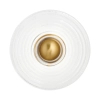 Kinkiet ścienny minimalistyczny HELIOS ST-X007W złoty metalowy szklany LED 3W 3000K