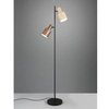 Lampa podłogowa ELIOR DL217419400 Trio z przełącznikiem nożnym beżowa brązowa