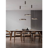 Lampa wisząca nad stół ZACAPU LE44321 LED 22W 3000K ring brązowa