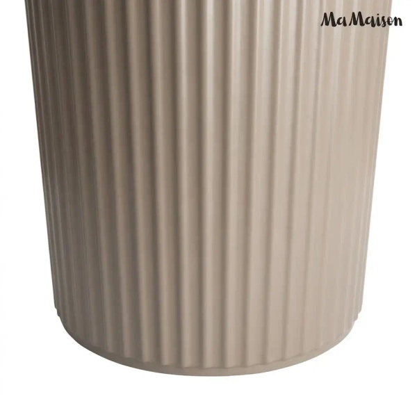 Beżowy stół jadalniany CREOLE MM0015001100366 drewno metal 120cm