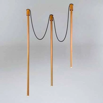 LAMPA sufitowa ALHA Y 9332 Shilo metalowa OPRAWA downlight sople tuby miedź