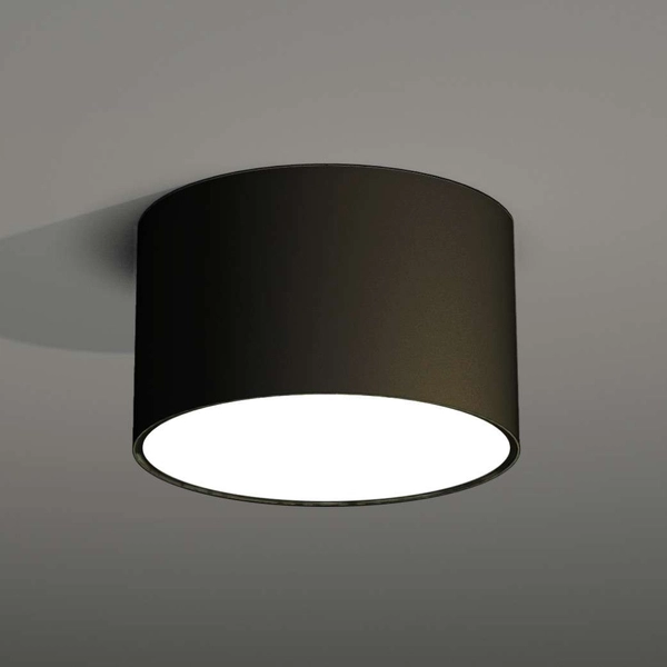 Plafon LAMPA sufitowa ZAMA 1128 Shilo natynkowa OPRAWA metalowa okrągła czarna