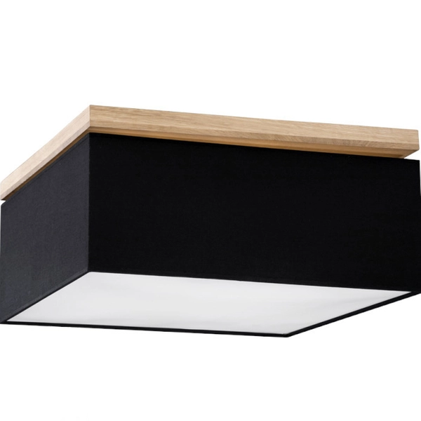 Sufitowa lampa VERTIGA 34523474 kwadratowa skandynawski plafon loft czarny