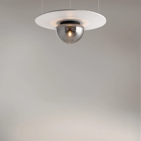 Sufitowa lampa loftowa Glassy MOD270CL-01B kopuła szklana przydymiona