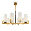 Zwisowa lampa Fortano MOD089PL-10BS szklana mosiądz
