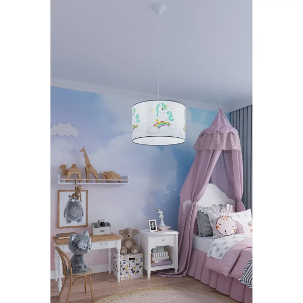 Lampa wisząca Jednorożec SL.1412 Sollux do pokoju dziecka wielokolorowa