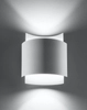 Lampa ścienna do sypialni Impact SL857 Sollux metalowy kinkiet biały
