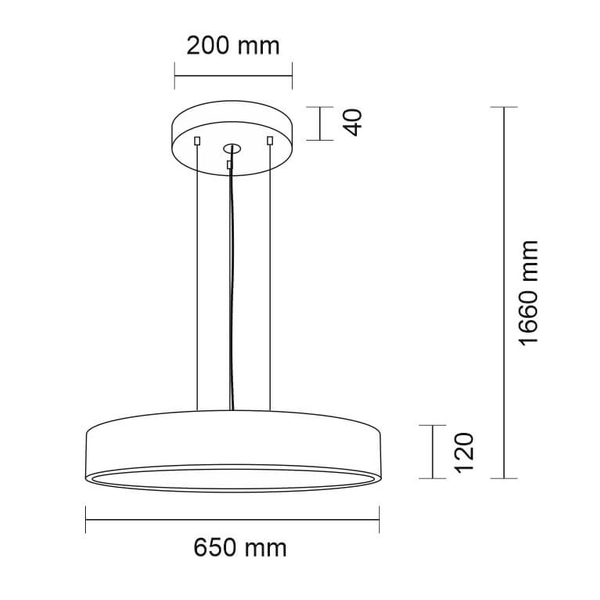 LAMPA wisząca BUNGO 5517 Shilo okrągła OPRAWA metalowa ZWIS czarny