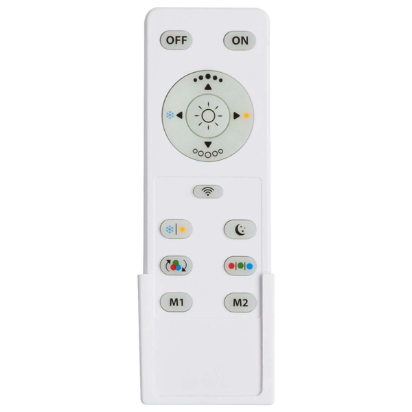 Natynkowa LAMPA sufitowa NICOLE 48365-60 Globo okrągła OPRAWA plafon LED RGB 67,48W z efektem gwiazd biała