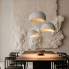 Skandynawska lampa wisząca Nube LP-0030/1P 40cm WH kopuła biała