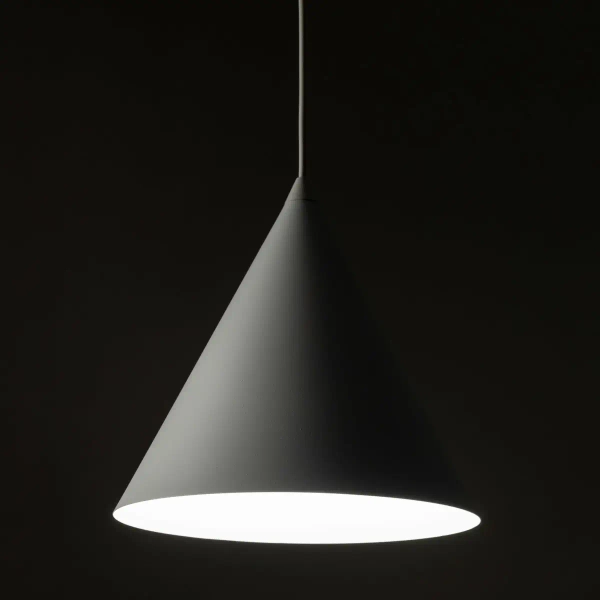Salonowa lampa wisząca CONO 10008 stożkowa biały