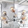 Lampa wisząca BEST 38-67289 szklana molekuły kule balls przezroczyste
