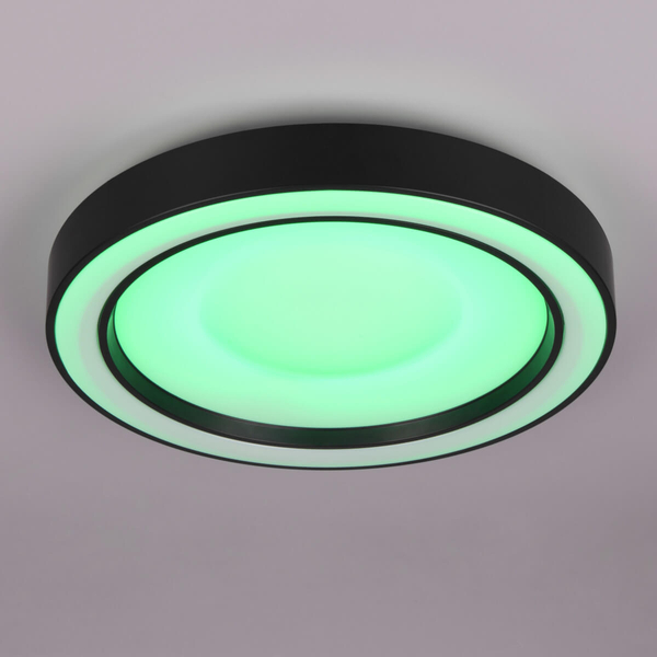 Plafon sypialniany Arco R65091432 LED 22W 2700-6000K funkcja RGB czarny