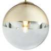 LAMPA wisząca VARUS 15856 Globo szklana OPRAWA zwis kula ball złota przezroczysta