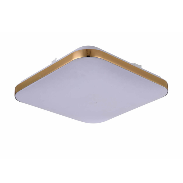 Kwadratowy plafon LED Babilon LP-335/1C S 4GD square Light Prestige 18W 4000K biały