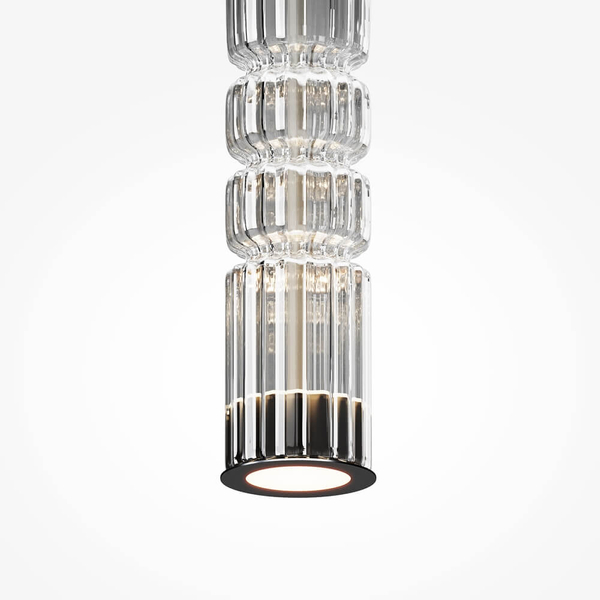 Wisząca lampa Ordo MOD272PL-L12CH3K LED 8W 3000K chrom przezroczysta
