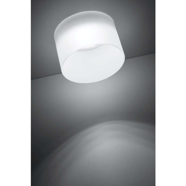 Wpust lampa sufitowa 2273679 okrągła podtynkowa tuba downlight biała