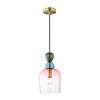 Salonowa lampa wisząca Manso PND-37462B-MC-GD Italux szkło multikolor