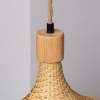 Lampa wisząca z bambusa Boho ABR-LWS-BH40-E27 Abruzzo nad stół brąz