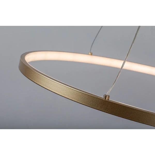 Wiszący żyrandol ledowy Beliza 72347 LED 55W 3000K pierścień złoty