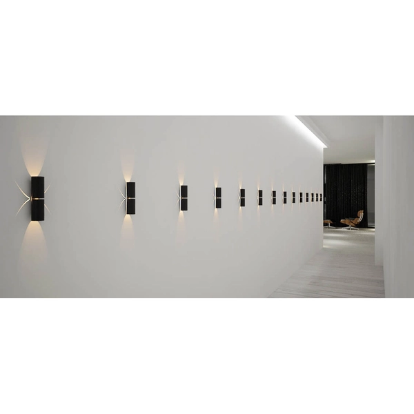 Kinkiet LAMPA ścienna NEMURO 4409 Shilo przyścienna OPRAWA tuba metalowa czarna