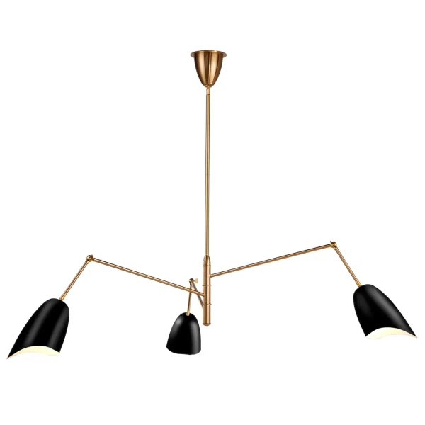 Żyrandol regulowany RAGNO ST-8625P black metalowy czarny