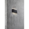 Zewnętrzna lampa ścienna KINVER 84181003 LED 8,5W 3000K IP54 czarny