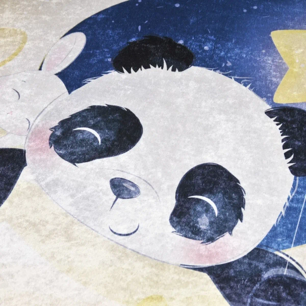 Dziecięcy dywan Panda na księżycu 322937 80x150 kolorowy