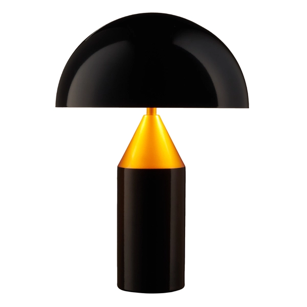Stołowa lampa grzyb Belfugo MT1233-280 Step do salonu art deco czarna złota