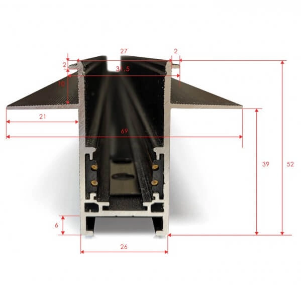 Szynoprzewód magnetyczny dwufazowy ALFA AZ5459 Azzardo 3m biały