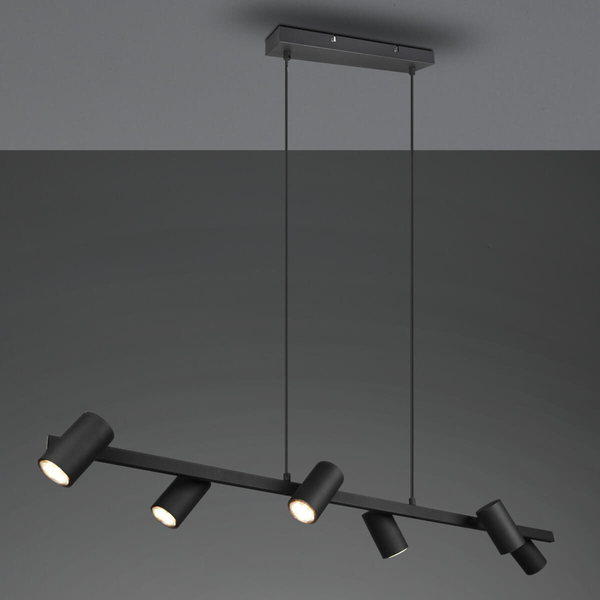 Lampa wisząca na listwie VANTOS DL632302400 Trio metalowa czarny