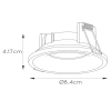 Łazienkowy spot sufitowy ZIVA 09923/01/30 Lucide IP44 czarny