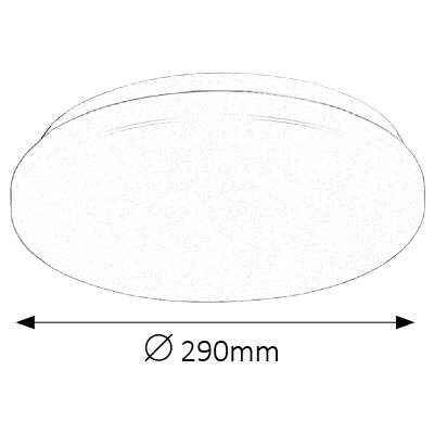 Plafon LAMPA sufitowa ROB 2284 Rabalux okrągła OPRAWA metalowa LED 20W 4000K biały