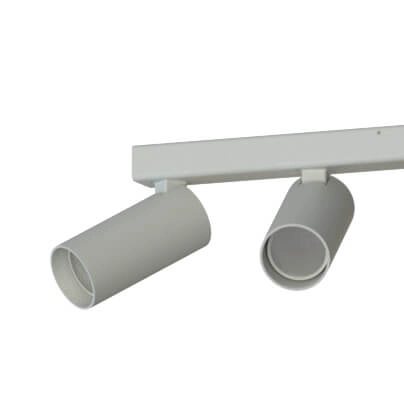 Lampa sufitowa z regulacją Fourty 11438 metalowa tuba jedwabisty szary